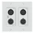 QSC AD-C8T-ZB-WH AcousticDesign Series 8 Inch Zero-Bezel Ceiling Mount Loudspeaker (White)