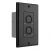 Turtle AV TAV-XLRWP-IN-US-B Dual Analog XLR Input to Dante Wall Plate (US, Black)