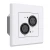 Turtle AV TAV-XLRWP-IN-EU-W Dual Analog XLR Input to Dante Wall Plate (EU, White)