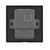 QSC Q-SYS QIO-WP-BT Black Network Bluetooth Audio Wall Plate