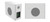 Kramer WM-8P-SUB 8-inch Passive Wall-Mount Subwoofer - White - original manufacturer image