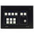 Kramer RC-74DL(B) 12-button Ethernet & KNET Keypad w/ Knob & Displays