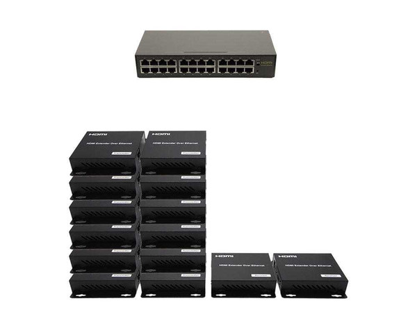 12x2 Network HDMI Matrix Switcher with WEB GUI & Remote IR