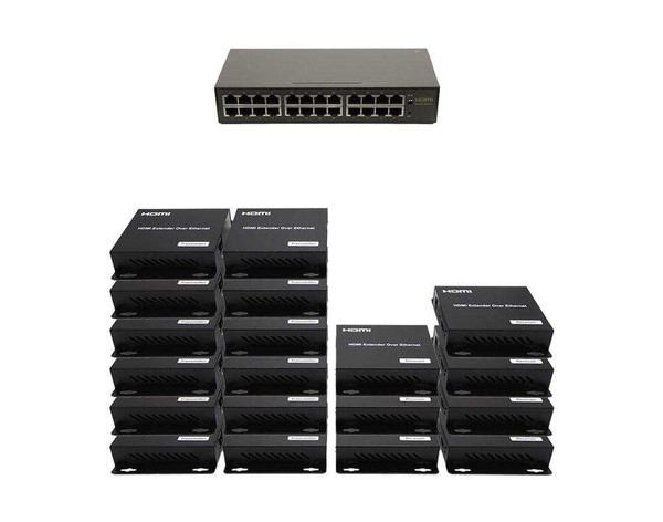 12x7 Network HDMI Matrix Switcher with WEB GUI & Remote IR