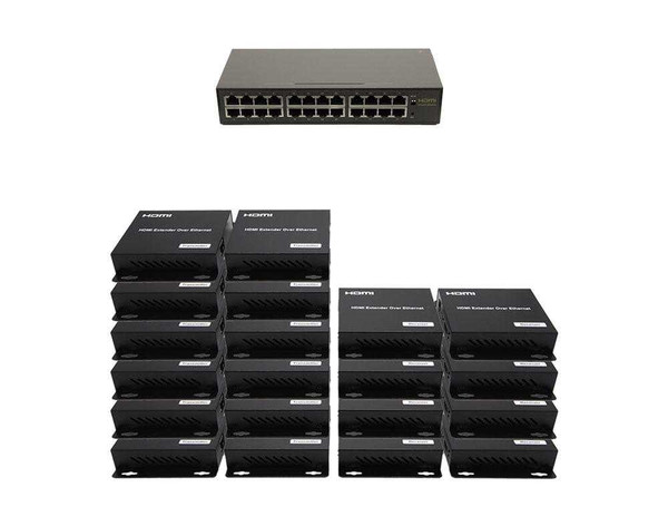 12x8 Network HDMI Matrix Switcher with WEB GUI & Remote IR