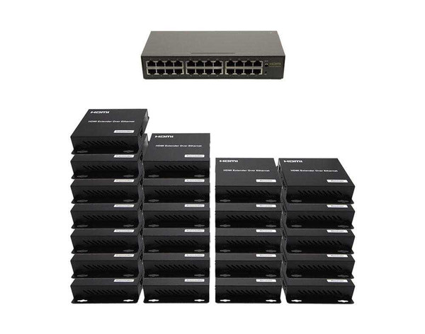 13x10 Network HDMI Matrix Switcher with WEB GUI & Remote IR