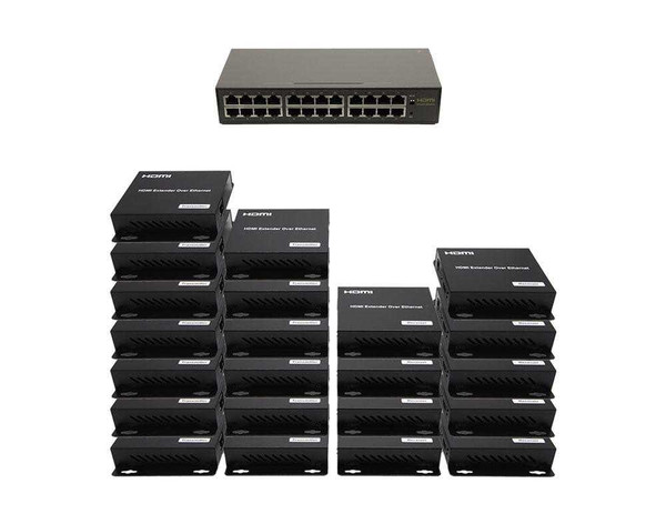 13x9 Network HDMI Matrix Switcher with WEB GUI & Remote IR