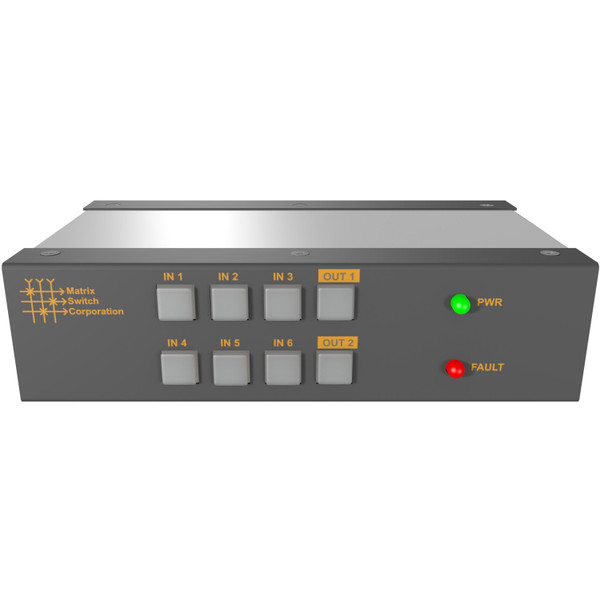 Matrix Switch MSC-UTX62L 6 Input 2 Output 12G-SDI Video Router with Button Panel