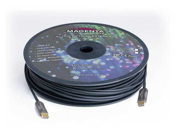 tvONE MG-AOC-662-100 HDMI 2.0 Active Plenum Cable 328ft (100m)
