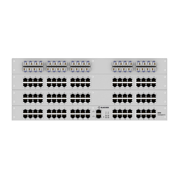 Black Box ACXC120FH40-1G 160-Port, (120) CATx, (40) Fiber, 1G, 4RU KVM Matrix Switch