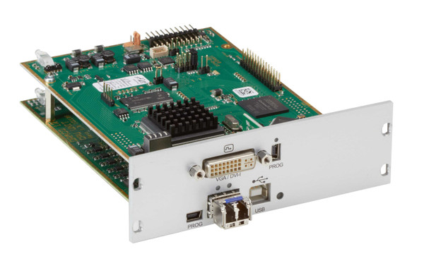 Black Box ACX1MT-DVHID-SM KVM Transmitter DVI-I USB HID w/IR SM Fiber Modular Ext Card