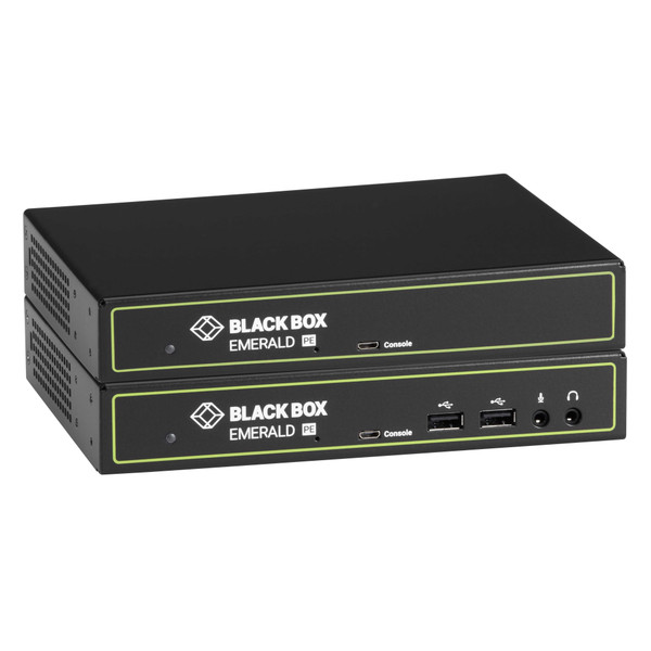 Black Box EMD2000PE-K KVM Extender TX/RX VM Access - Single-Head PoE DVI-D V-USB 2.0 AUD