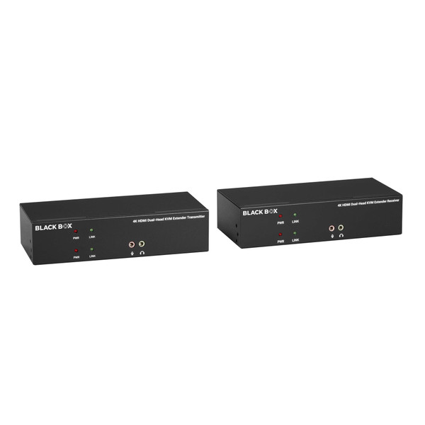 Black Box KVXLCH-200 KVM Extender over CATx - 4K, DH, HDMI, USB 2.0, Serial, Audio
