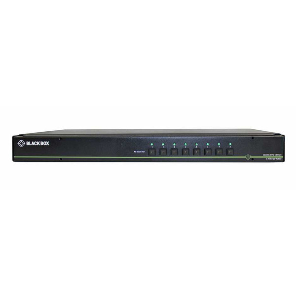 Black Box SS8P-SH-DP-U Secure KVM Switch NIAP3 8-Port Single-Monitor DP 4K30 USB Audio