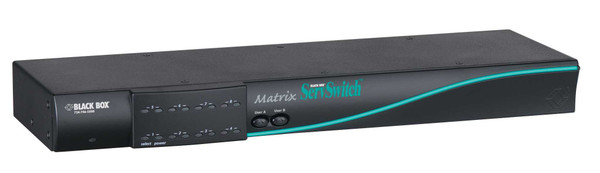 Black Box SW742A-R3 Matrix KVM Switch for PC Slim Chassis Style, 2 User x 8 CPU