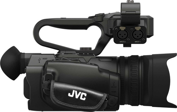 JVC GY-HM250U 4K Camcorder w/Lower-Third Graphic Overlays