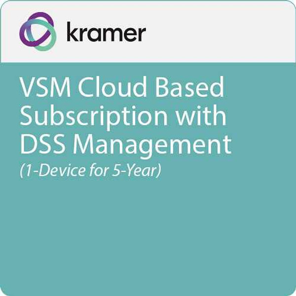 Kramer VSM-ON-CLOUD-SUB-5Y Management Platform for VIA Devices Subscription