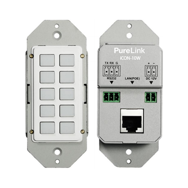 PureLink iCON-10W iCON 10W - 10 Button Programmable LAN/RS232 Controller