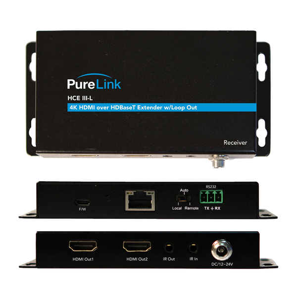 PureLink HCE III-L RX 4K HDMI over HDBaseT Extender w/Loop Out - Receiver