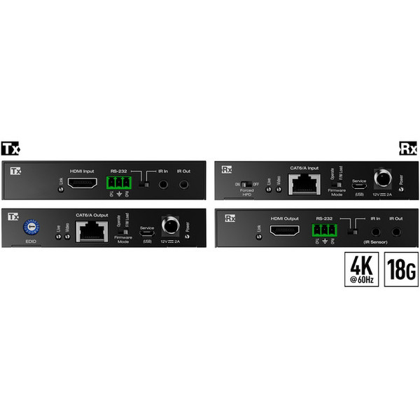Key Digital KD-X444SP 4K 18G HDMI over 50m CAT6e/6 Extender Set with HDR