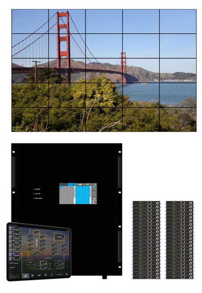 20x44 HDMI Matrix Switcher Over CAT6 w/ Free Video Wall Processing