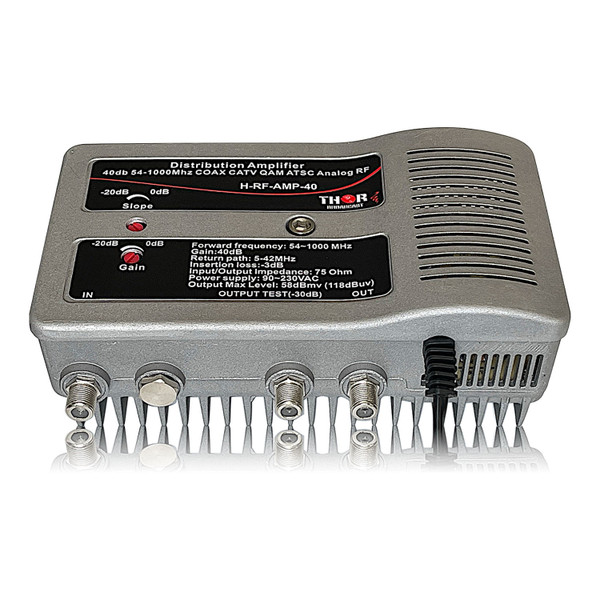 Thor Broadcast H-RF-AMP-40 40db Bi-Directional Distribution Amplifier