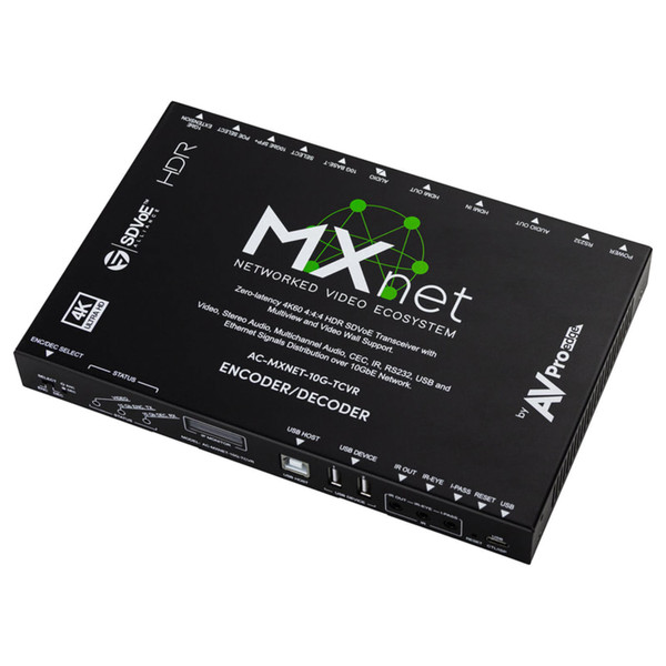 AVPro Edge AC-MXNET-10G-TCVR MXNet 10G Transceiver Encoder/Decoder Unit
