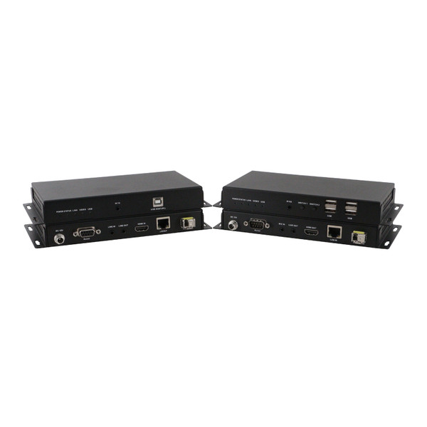 WolfPack 4K 30 Hz HDMI Over Fiber Extender with KVM, IR, RS232 and Audio to 6,500 Feet