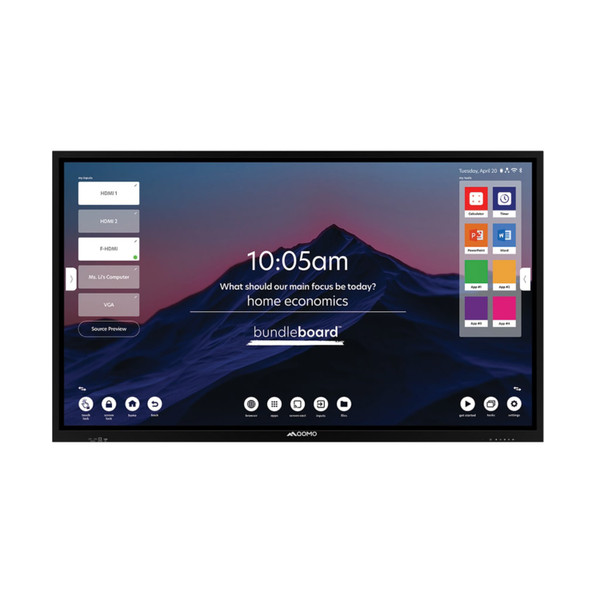 QOMO QITBB65 H BundleBoard H series, 65in Multi-Touch LED Panel w/Android 11