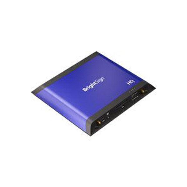 BrightSign HD225 H.265, Delivers 4K60p Video in HDR, HMTL5, Standard I/O for GPIO, IR, & Ethernet