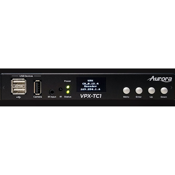 Aurora Multimedia VPX-TC1-LT Next-Gen 4K30 4:4:4 1Gbps AV-over-IP Transceiver Box