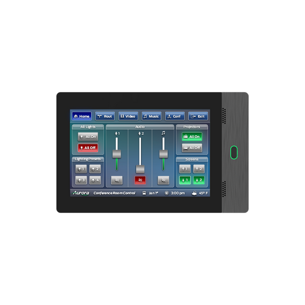 Aurora Multimedia RXT-10WM-B 10" Wall Mount ReAX Touch Panel Control System (Black)