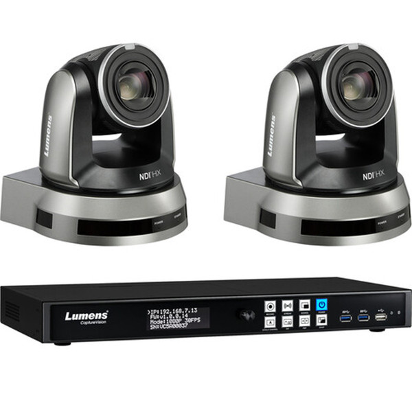 Lumens LC100BUNDLE61PB Media Processor Bundle LC100 CaptureVision System & Two PTZ Cameras (Black)