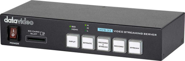 Datavideo NVS-33 H.264 Video Streaming Encoder & Recorder - B-Stock & Open Box
