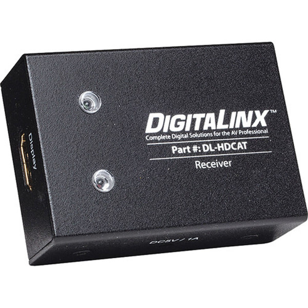 DigitaLinx DL-HDCAT-R Twin Category Cable HDMI 1.3 Receiver with Power Supply