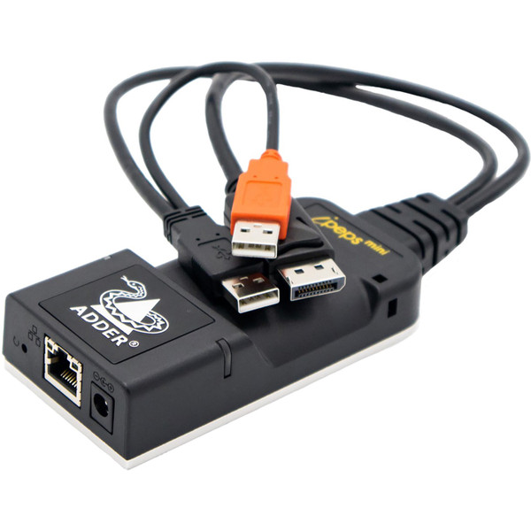 Adder IPEPSMINI-DP Standalone KVM-over-IP Unit (DP & USB) for Remote VNC Access