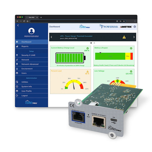 SurgeX 3000S-02 SNMP Card Network Adapter