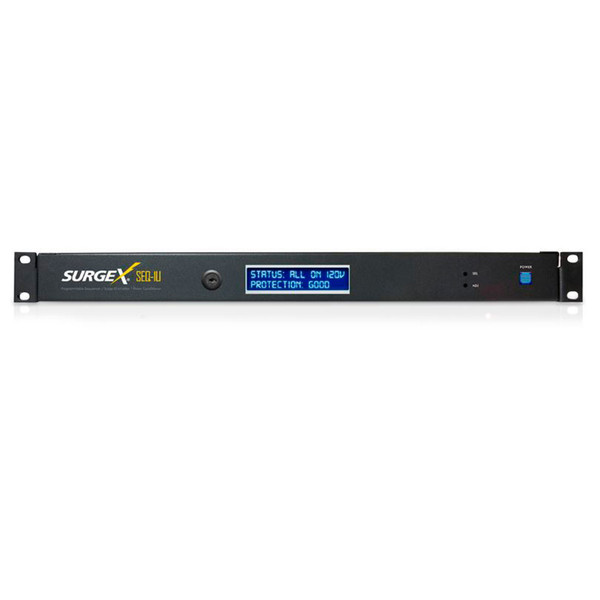 SurgeX SEQ-1U Programmable Sequencer Surge Eliminator, 1U, 120V/20A