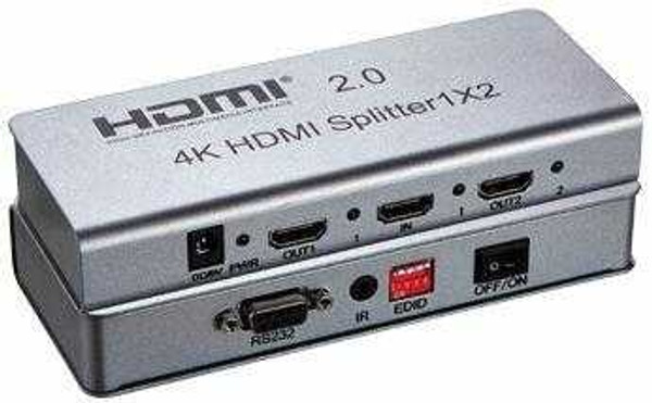 WolfPack 4K 1x2 HDMI 2.0 Splitter with 8-Mode EDID Management