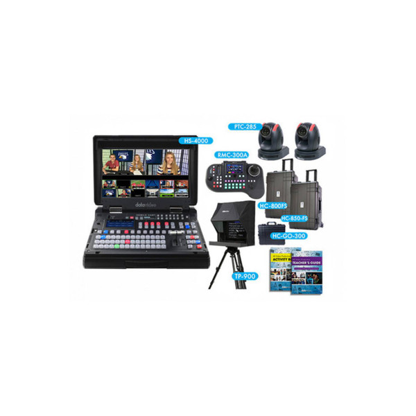 Datavideo EPB-4000 Educator's Live 4K Video Production Kit with Switcher & 2 x PTZ Cameras