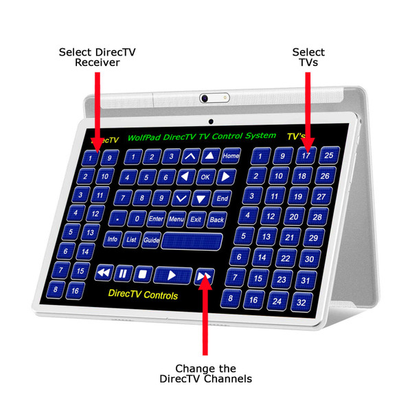 WolfPad DirecTV Tablet TV Control System
