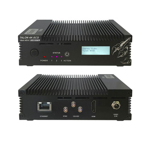 Osprey 96-02026 TALON 4K-SCD 4K60 12G-SDI/HDMI 2.0 H.264 10 Bit HEVC 4:2:2 Desktop Decoder