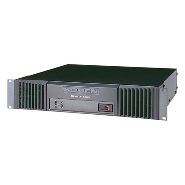 Bogen Communications X600 Black Max Rackmount 70V Power Amplifier (600W per Channel
