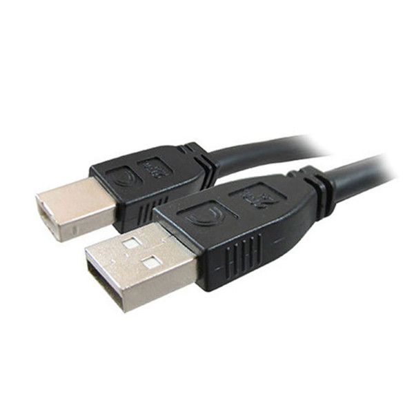 Comprehensive Connectivity USB2-AB-75PROAP 75ft Pro AV/IT Active Plenum USB A Male to B Male Cable for USB 2.0 or 1.1 Devices Webcams/Interactive Whiteboards/Printers