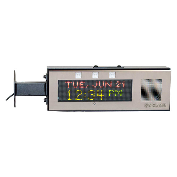 Advanced Network Devices IPCDS-RWB-U-IC Double Sided InformaCast-Enabled IP Display Clock with Universal Mount