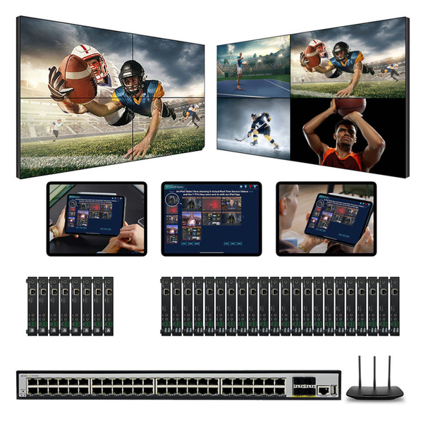 1080p 10x22 HDMI Over IP Matrix Switcher w/Real Time iPad Video Preview