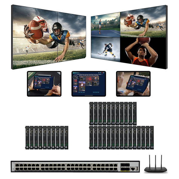 1080p 10x26 HDMI Over IP Matrix Switcher w/Real Time iPad Video Preview