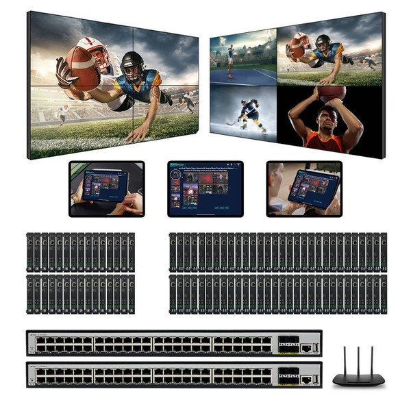 1080p 30x60 HDMI Over IP Matrix Switcher w/Real Time iPad Video Preview