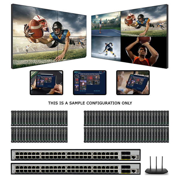 1080p 34x70 HDMI Over IP Matrix Switcher w/Real Time iPad Video Preview 1080p 34x70 HDMI Over IP Matrix Switcher w/Real Time iPad Video Preview