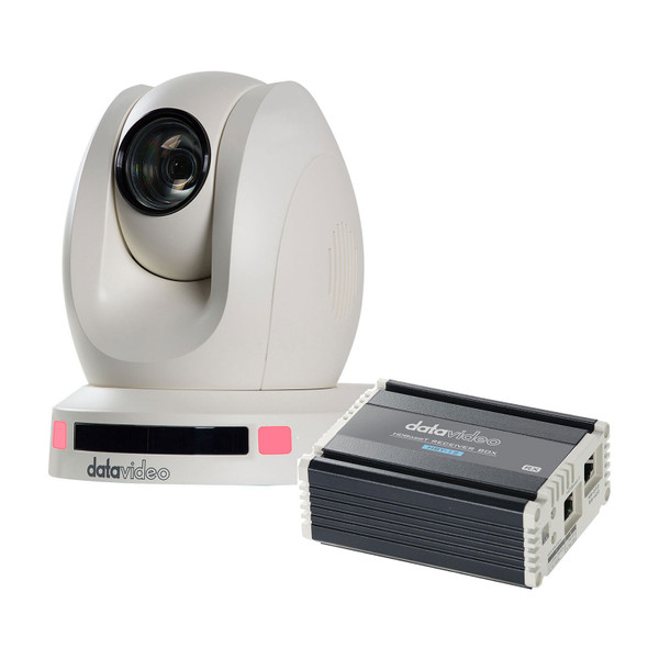 Datavideo PTC-155TW HDBaseT PTZ Camera with 20x Optical Zoom and HBT-12 HDBaseT Receiver Box (White) Datavideo PTC-155TW HDBaseT PTZ Camera with 20x Optical Zoom and HBT-12 HDBaseT Receiver Box (White)